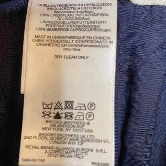 Brooks Brothers Caroline Fit Linen Trousers - Pants 💙 Premium Line💙 not 346 - Picture 6 of 6